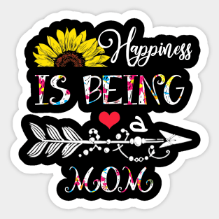 Happiness is being a mom mothers day gift Sticker